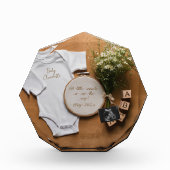 Rustic farmhouse Pregnancy Announcement keepsake  フォトブロック (正面)