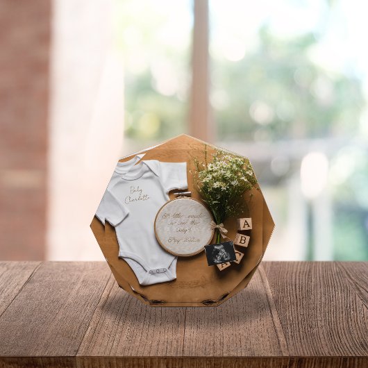 Rustic farmhouse Pregnancy Announcement keepsake  フォトブロック