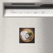 Rustic farmhouse Pregnancy Announcement keepsake  マグネット (インサイチュ (食洗機))