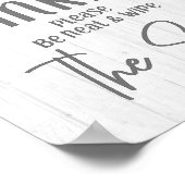 Rustic Farmhouse Wood If You Sprinkle Bathroom ポスター (角)