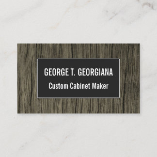 Rustic Faux Wood Look Pattern Business Card 名刺