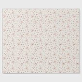 Rustic Festive Red & White Ribbons Christmas ラッピングペーパー (フラット)