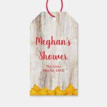 Rustic Fiesta Favor Tags | Taco ‘Bout Love or Baby