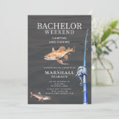 Rustic Fishing Bachelor Weekend Invitation シーズンカード (スタンド正面)