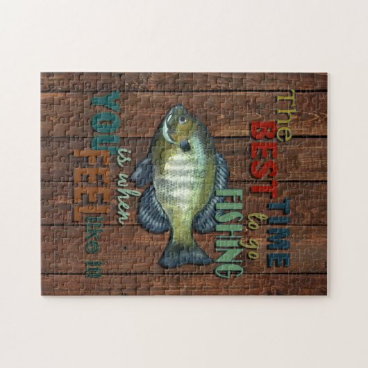 Rustic Fishing | Bluegill Fish ジグソーパズル (横)