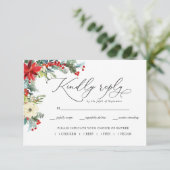 Rustic Floral | ウィンターボタニカル ウェディング RSVP (スタンド正面)