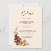 Rustic+Floral+Arch+Wedding 招待状 (裏面)