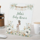 Rustic Floral Baby Shower 台座サイン (インサイチュ)