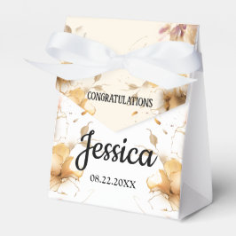 Rustic Floral Baby Shower 3"w x 1.5"l x 3.25"h フェイバーボックス