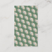 Rustic Floral Baby Shower Books for Baby エンクロージャーカード (裏面)