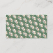 Rustic Floral Baby Shower Diaper Raffle   エンクロージャーカード (裏面)