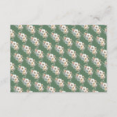 Rustic Floral Baby Shower Wishes and Advice エンクロージャーカード (裏面)