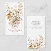 Rustic Floral Bloom  名刺 (正面/裏面)