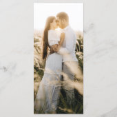 Rustic Floral Boho Blue and Beige Wedding メニュー (裏面)