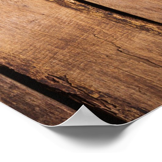 Rustic Floral Bridal Shower Poster ポスター (角)