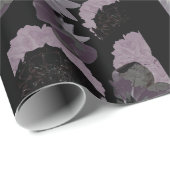 Rustic floral collage striped pattern ラッピングペーパー (ロールコーナー)