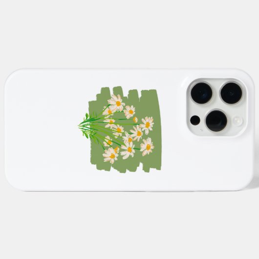 Rustic Floral Design on Green Background Case-Mate iPhoneケース (裏面 (横))