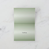 Rustic Floral Greenery Eucalyptus Leaves サンキューカード (内部)