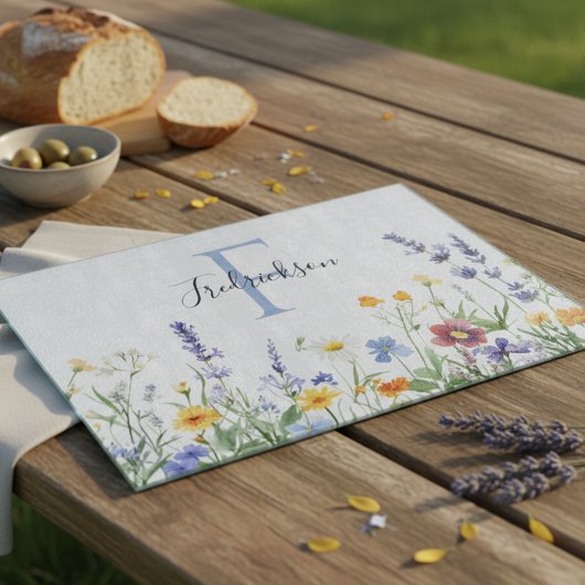 Rustic Floral Housewarming Charcuterie Board カッティングボード