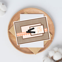 Rustic Floral Light Orange Birthday