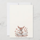 Rustic Floral next chapter first  birthday  招待状 (裏面)