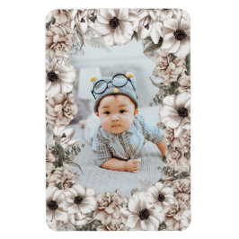Rustic Floral Photo Magnet マグネット