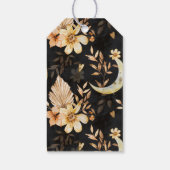 Rustic Floral Skull Halloween ギフトタグ (裏面)