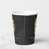 Rustic Floral Skull Halloween 紙コップ (右)