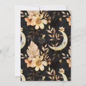 Rustic Floral Skull Halloween Party 招待状 (裏面)