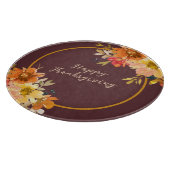 Rustic Floral Thanksgiving カッティングボード (角)
