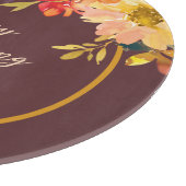 Rustic Floral Thanksgiving カッティングボード (角)