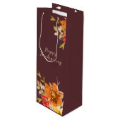 Rustic Floral Thanksgiving  ワインギフトバッグ (正面アングル)