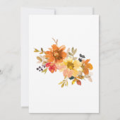 Rustic Floral Thanksgiving Dinner  招待状 (裏面)