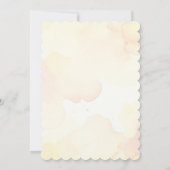 Rustic Floral Watercolor Roses Wedding Invitation 招待状 (裏面)