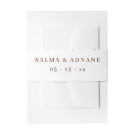 Rustic Floral Wedding Enclosure Card – Earthy Eleg 招待状ベリーバンド