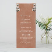Rustic+Floral+Wedding+Menu+Card+-+Autumn+Terracott メニュー (スタンド正面)