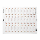 Rustic Floral Wedding Return Address Label  ラベル (フルシート)