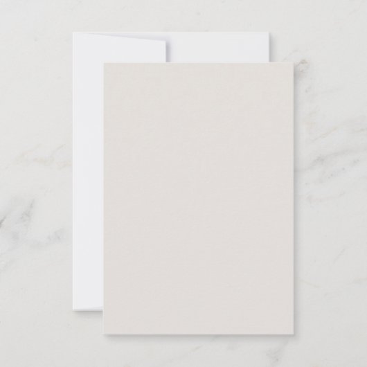 Rustic Floral Wedding RSVP Card (裏面)