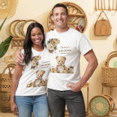 Rustic Florals Teddy Bear Baby Shower Tシャツ