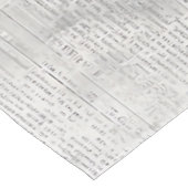 Rustic Flower and Calligraphy - Aged Brown Paper 5 テーブルクロス (アングル)