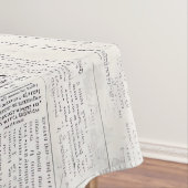 Rustic Flower and Calligraphy - Aged Brown Paper 5 テーブルクロス (インサイチュ)