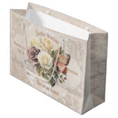 Rustic flower garden Jardin fleuriste Parisien  ラージペーパーバッグ (正面アングル)