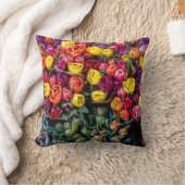 Rustic Flower Market – Fresh Floral Bushels クッション (ブランケット)