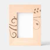 Rustic Foliage Leaves Botanical Photo レーザー彫刻フレーム (正面)