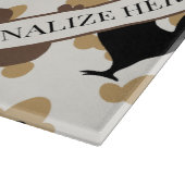 Rustic Folk Art Rooster Pattern, Farmhouse Kitchen カッティングボード (角)