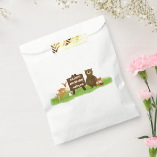 Rustic Forest Animals Kid's Birthday フェイバーバッグ