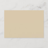 Rustic Forest Elegant Wedding エンクロージャーカード (裏面)