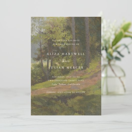 Rustic Forest Elegant Wedding セーブザデート (スタンド正面)