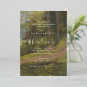 Rustic Forest Elegant Wedding 箔招待状 (立ち正面)