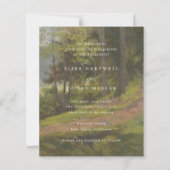 Rustic Forest Elegant Wedding Invitation (正面)
